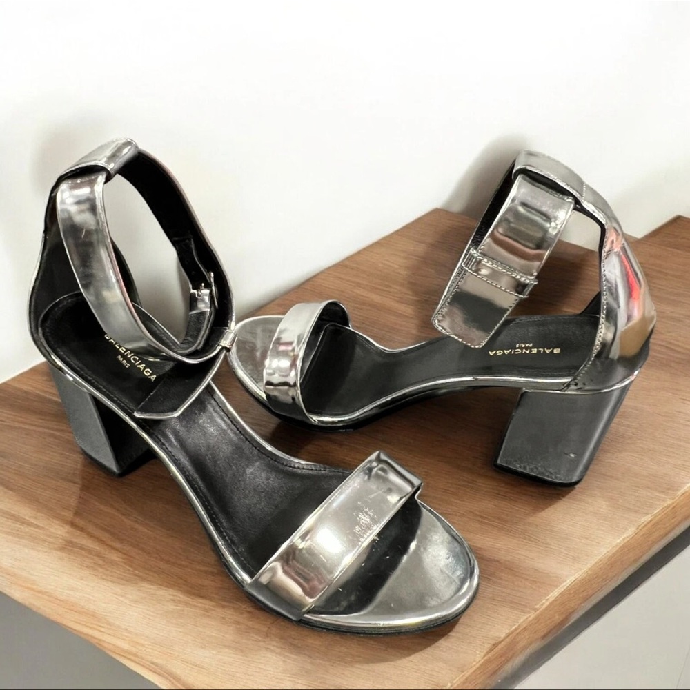 Balenciaga  Block Heel Sandals 38